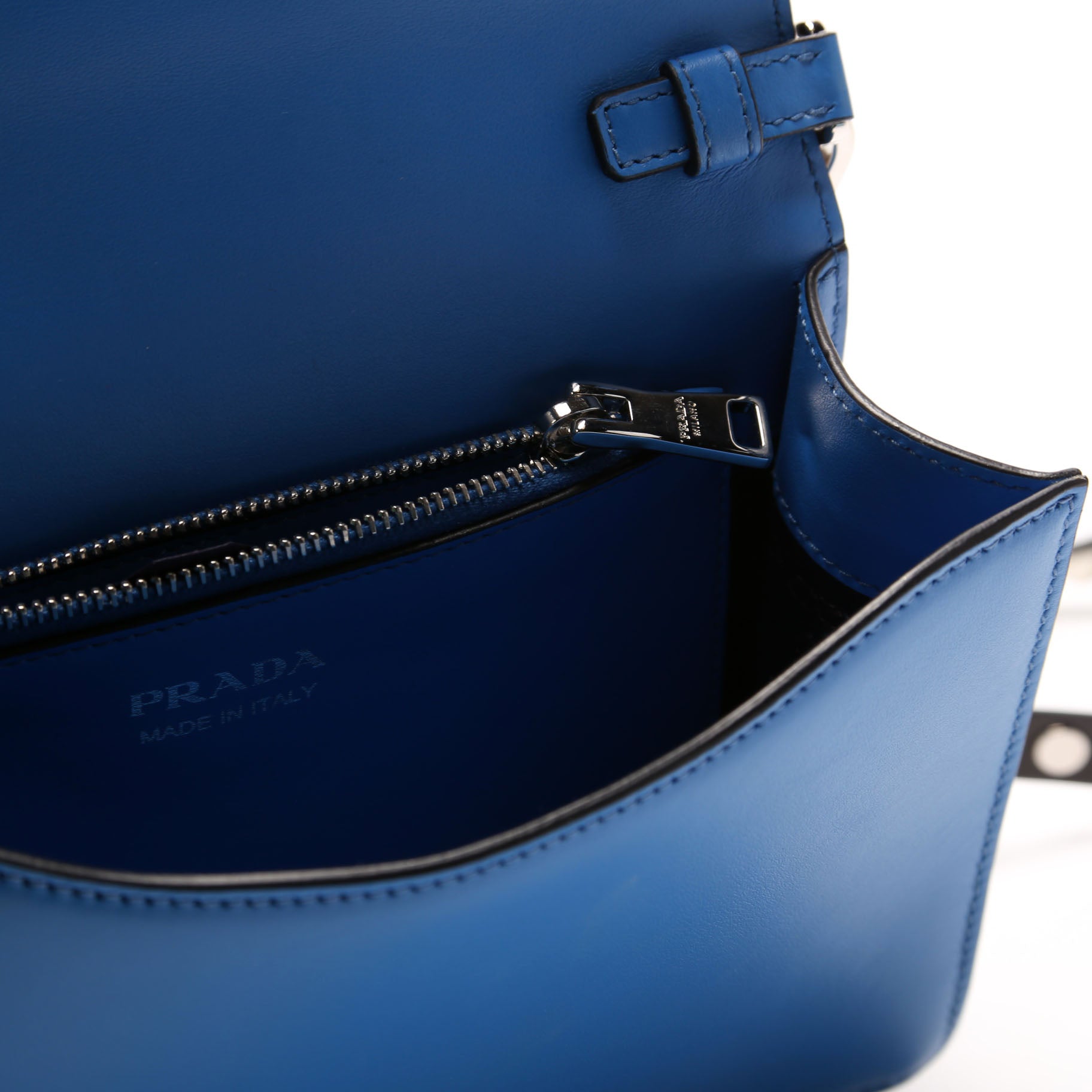 City Studded Crossbody Calfskin Blue