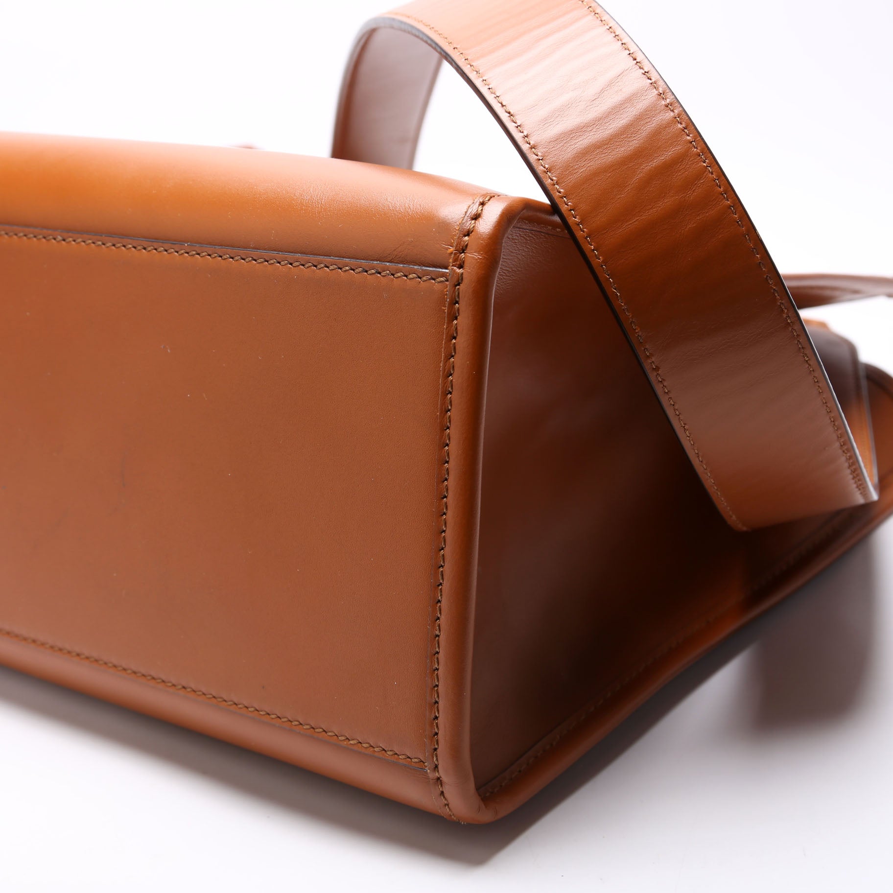 Fendi 8BH386 Sunshine Shopper Medium Leather Brown