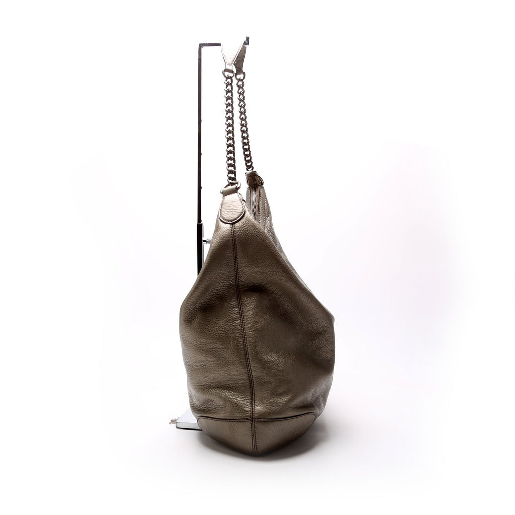 326706 Soho Chain Hobo Silver
