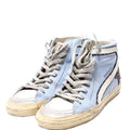 Slide Sneakers Size 37 Blue/Silver