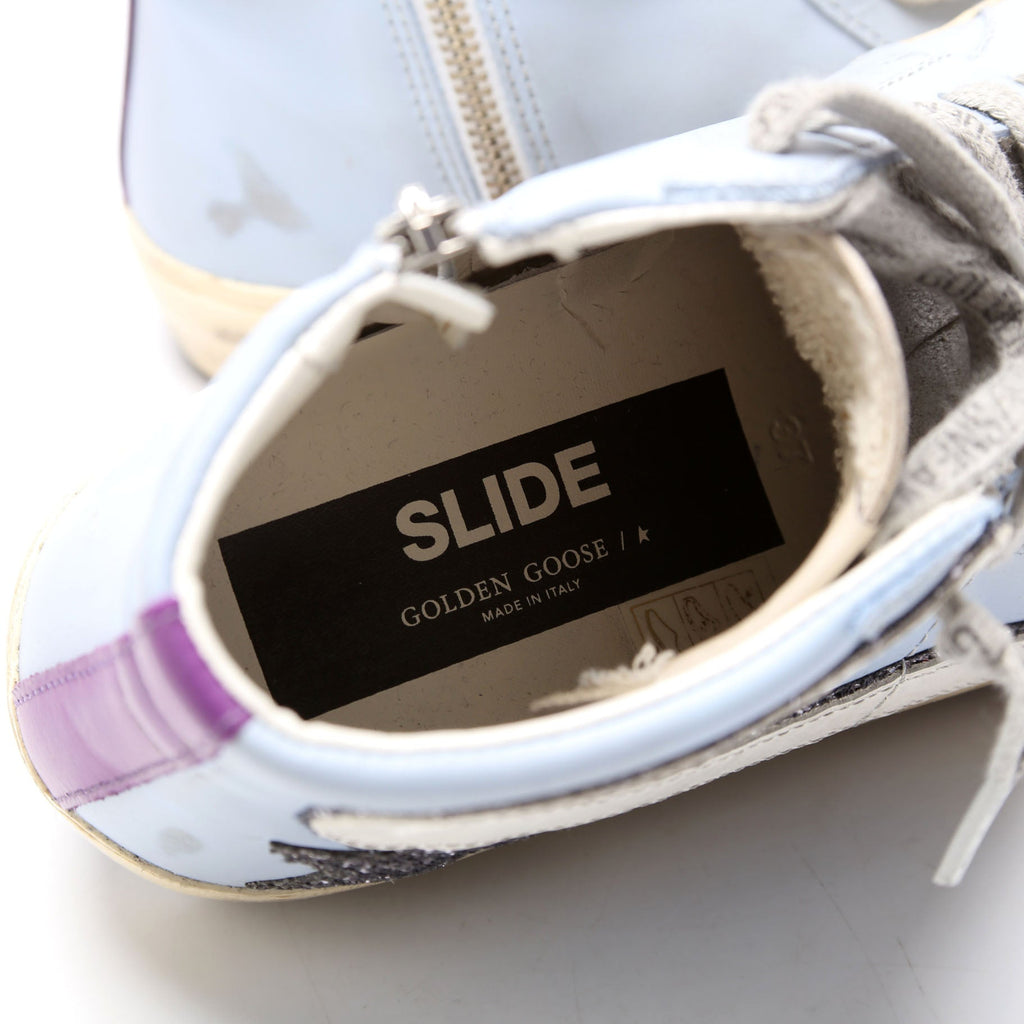 Slide Sneakers Size 37 Blue/Silver