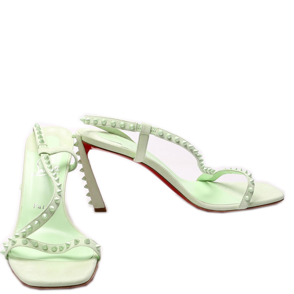 Rosa Condorapik 85 Suede Sandals Size 41 Green