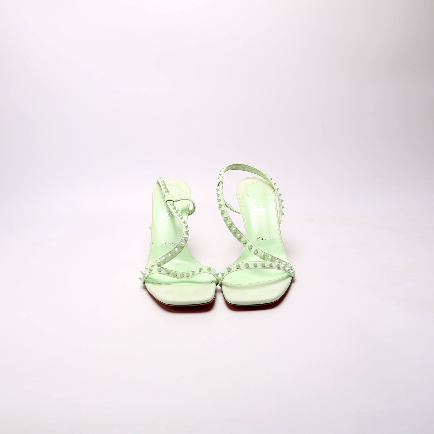 Rosa Condorapik 85 Suede Sandals Size 41 Green