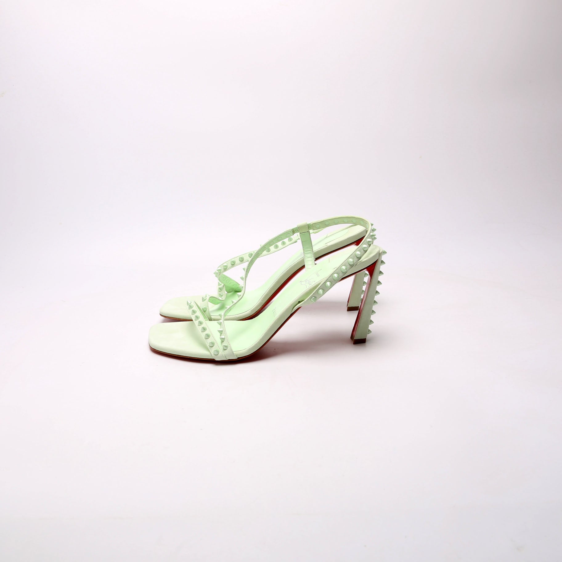 Rosa Condorapik 85 Suede Sandals Size 41 Green