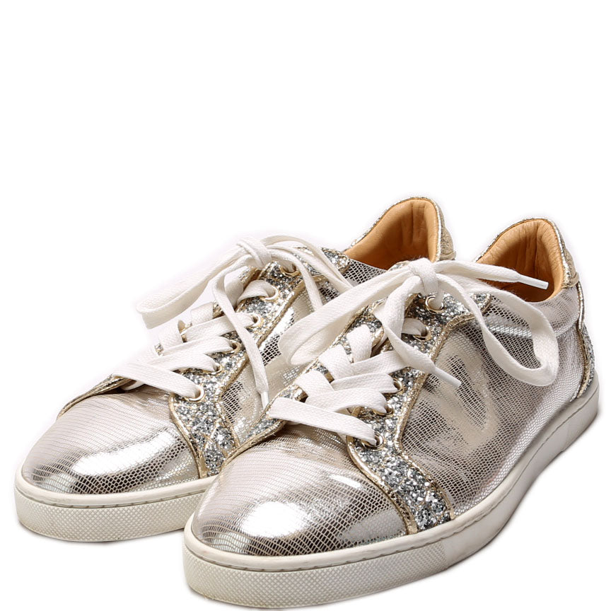 Seva Flat Sneakers Size 39 Gold/Silver