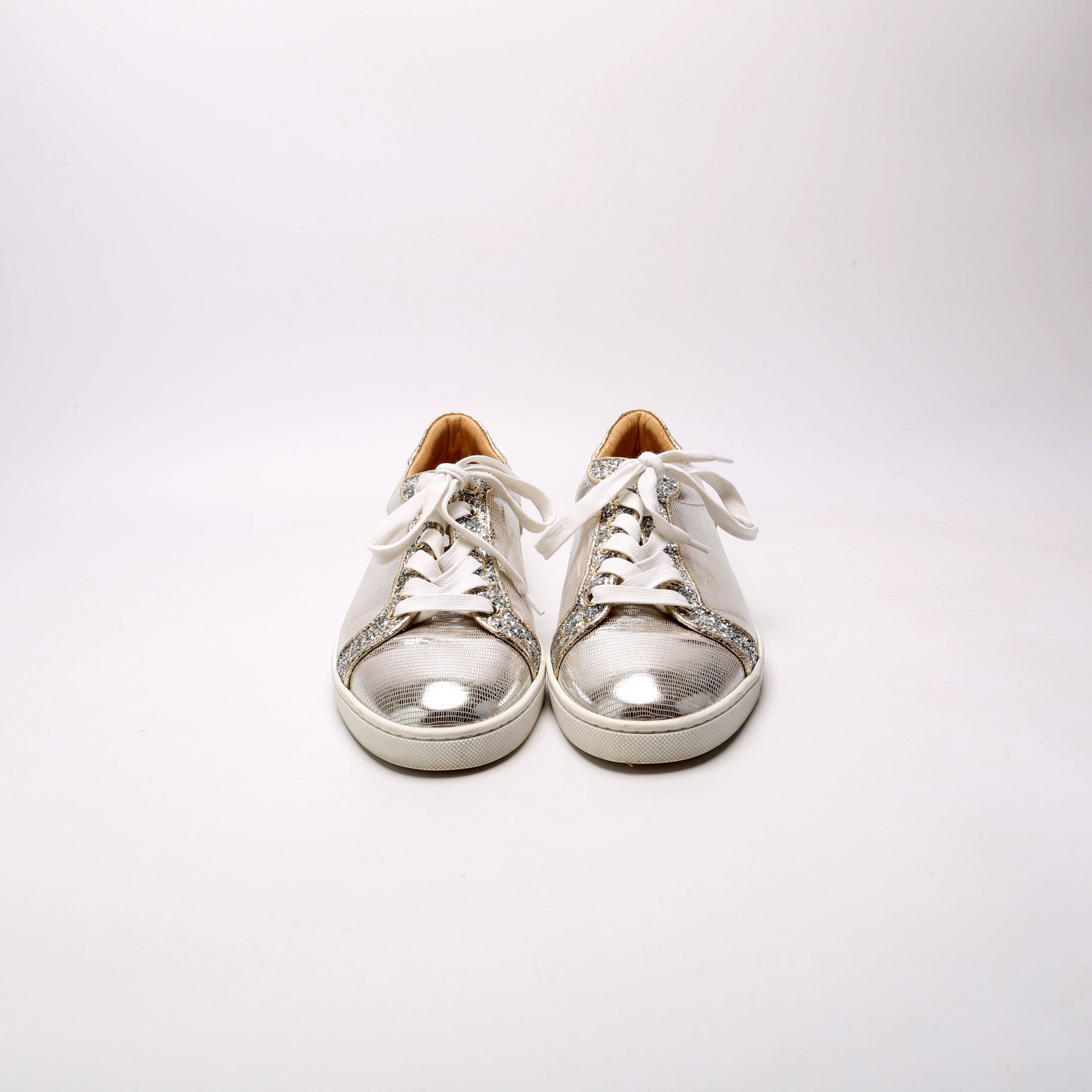 Seva Flat Sneakers Size 39 Gold/Silver