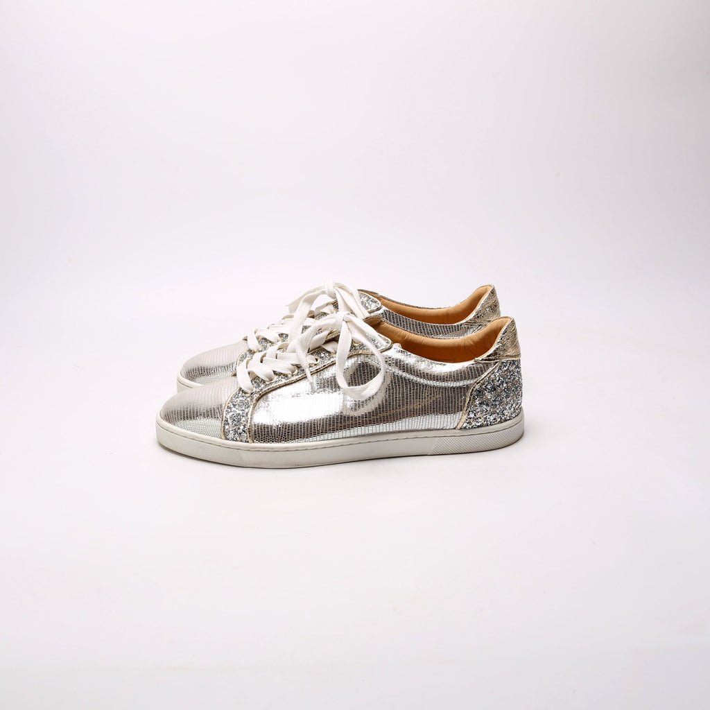 Seva Flat Sneakers Size 39 Gold/Silver