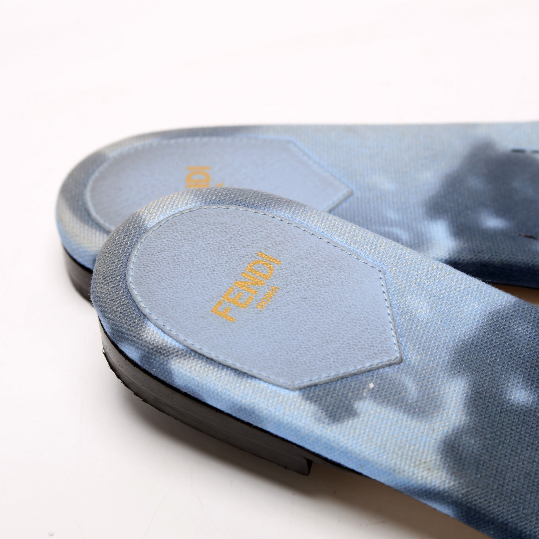 Roma Floral Logo Canvas Slides Size 40 Blue/Black