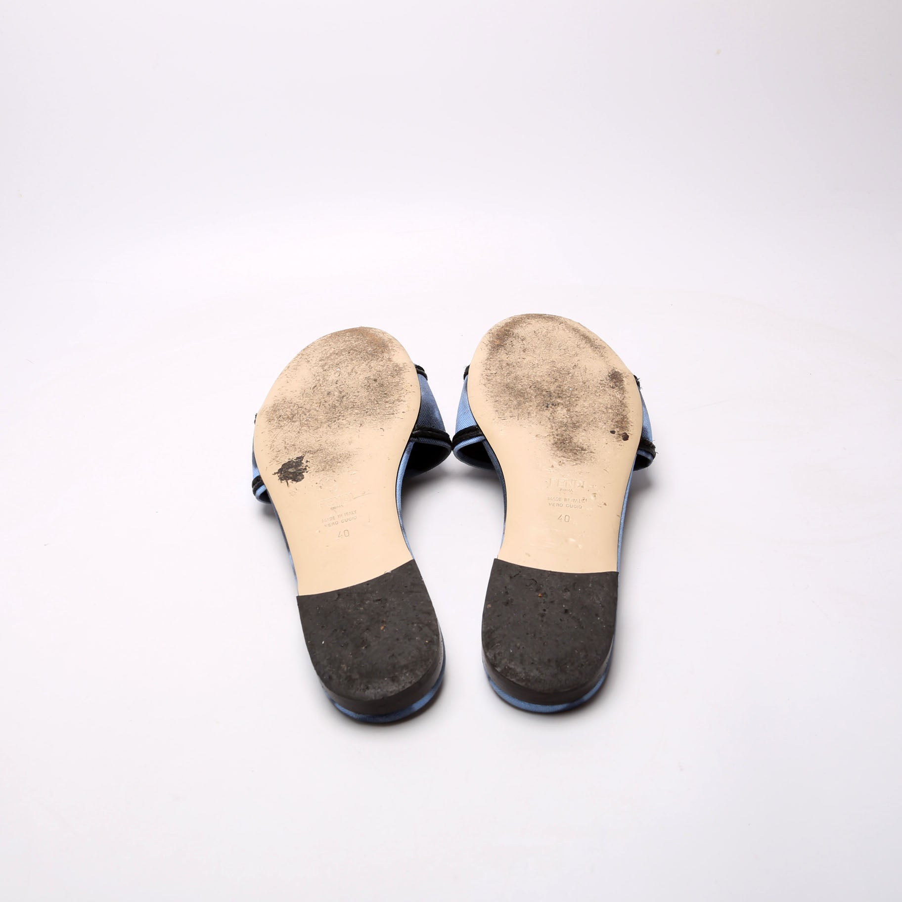 Roma Floral Logo Canvas Slides Size 40 Blue/Black