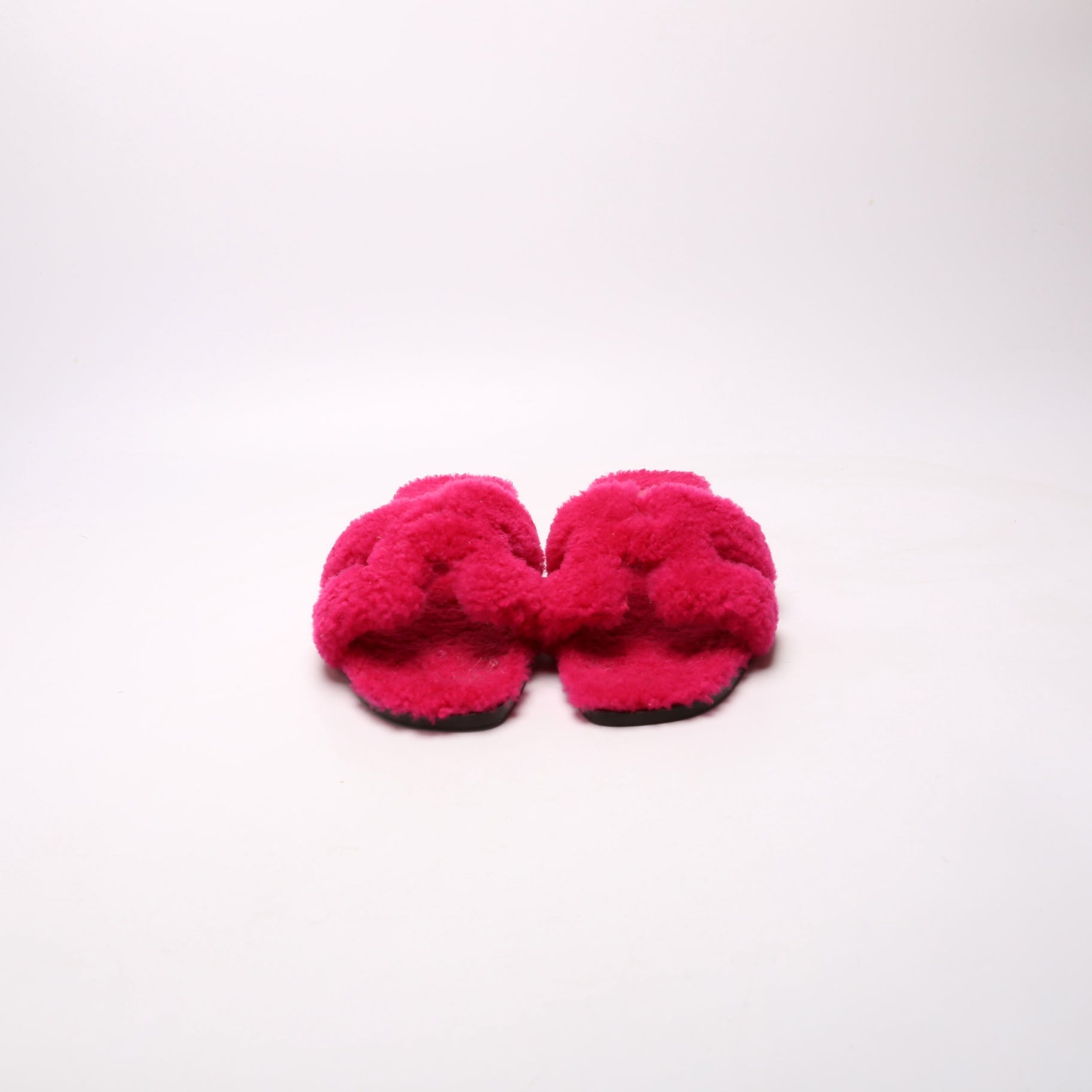 Oran Woolskin Sandals Size 38 Pink