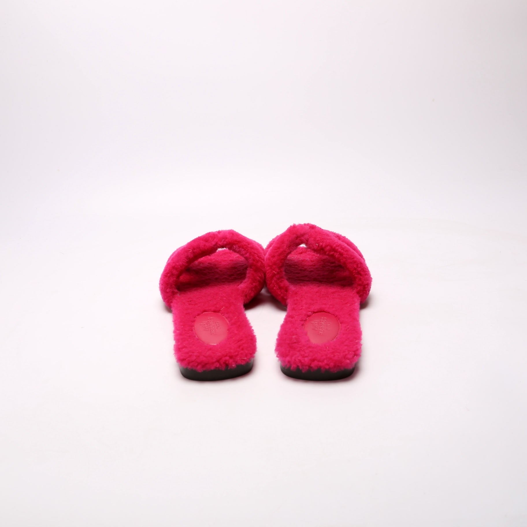 Oran Woolskin Sandals Size 38 Pink