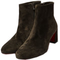 Turela 55MM Suede Ankle Boots Size 38 Green