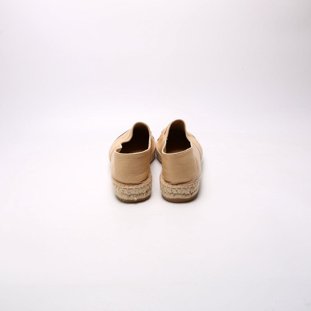 CC Logo Espadrilles Size 41 Tan/Black