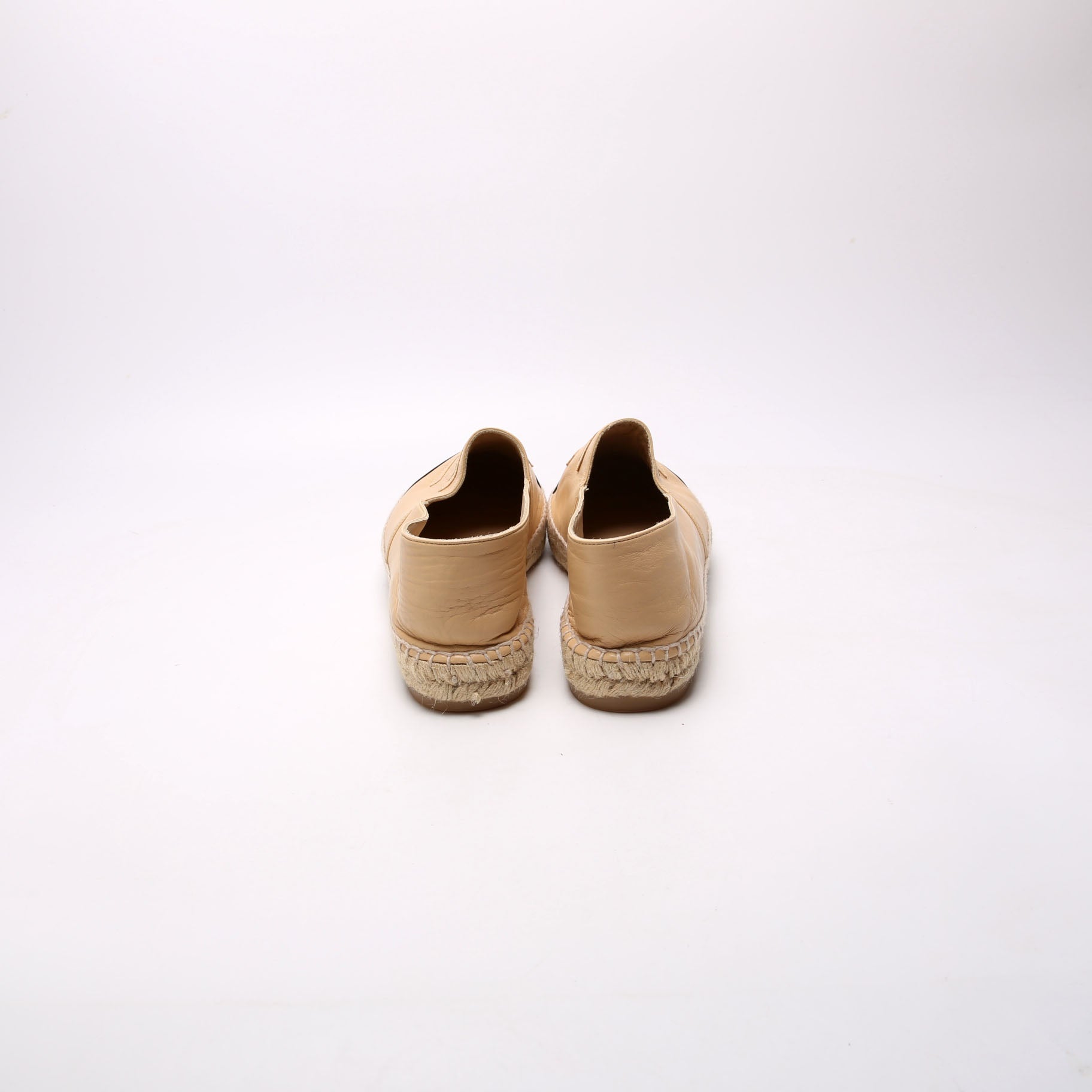 CC Logo Espadrilles Size 41 Tan/Black