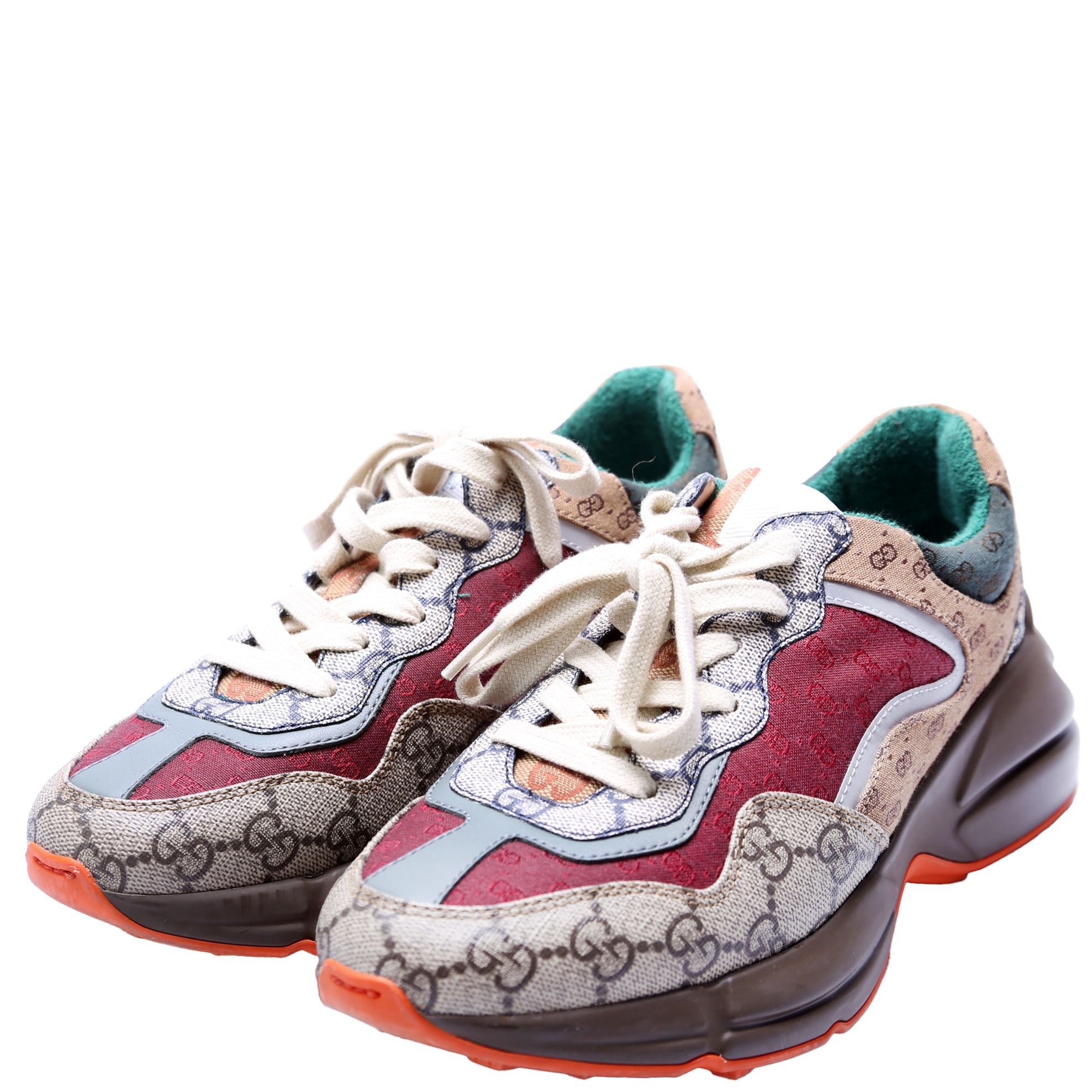 Rhyton Mixed GG Sneakers Size 37 Multicolor