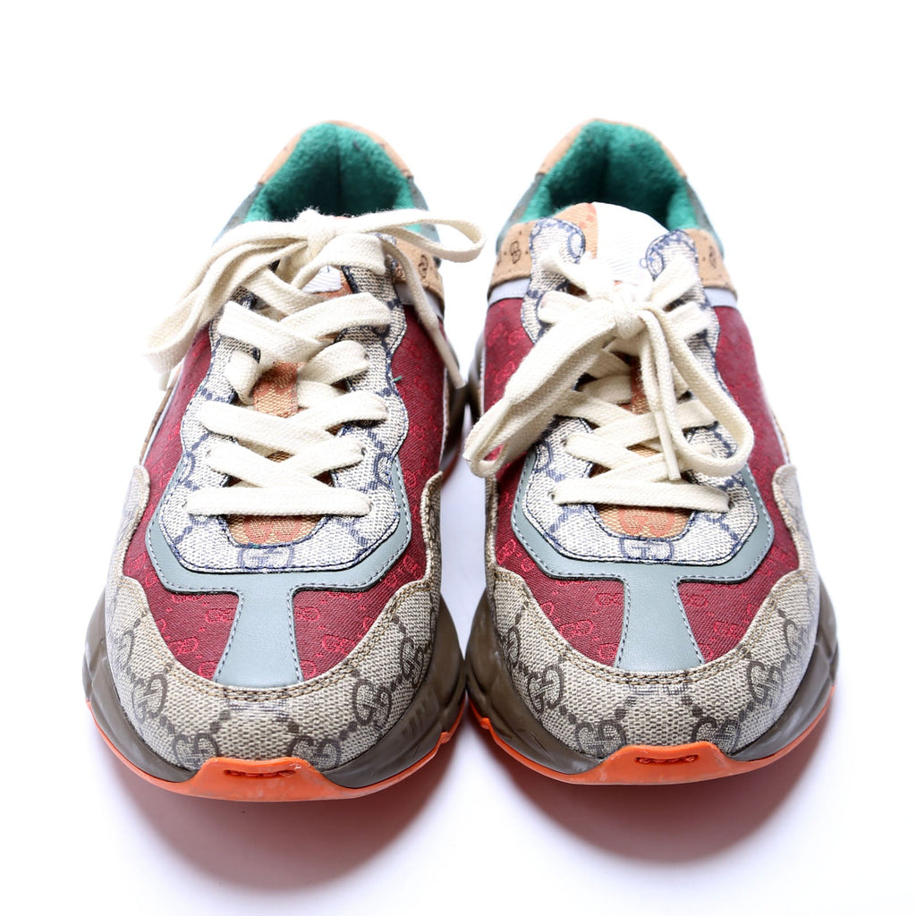 Rhyton Mixed GG Sneakers Size 37 Multicolor