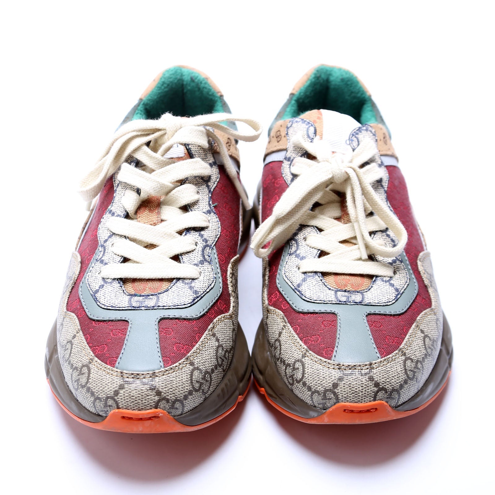 Rhyton Mixed GG Sneakers Size 37 Multicolor