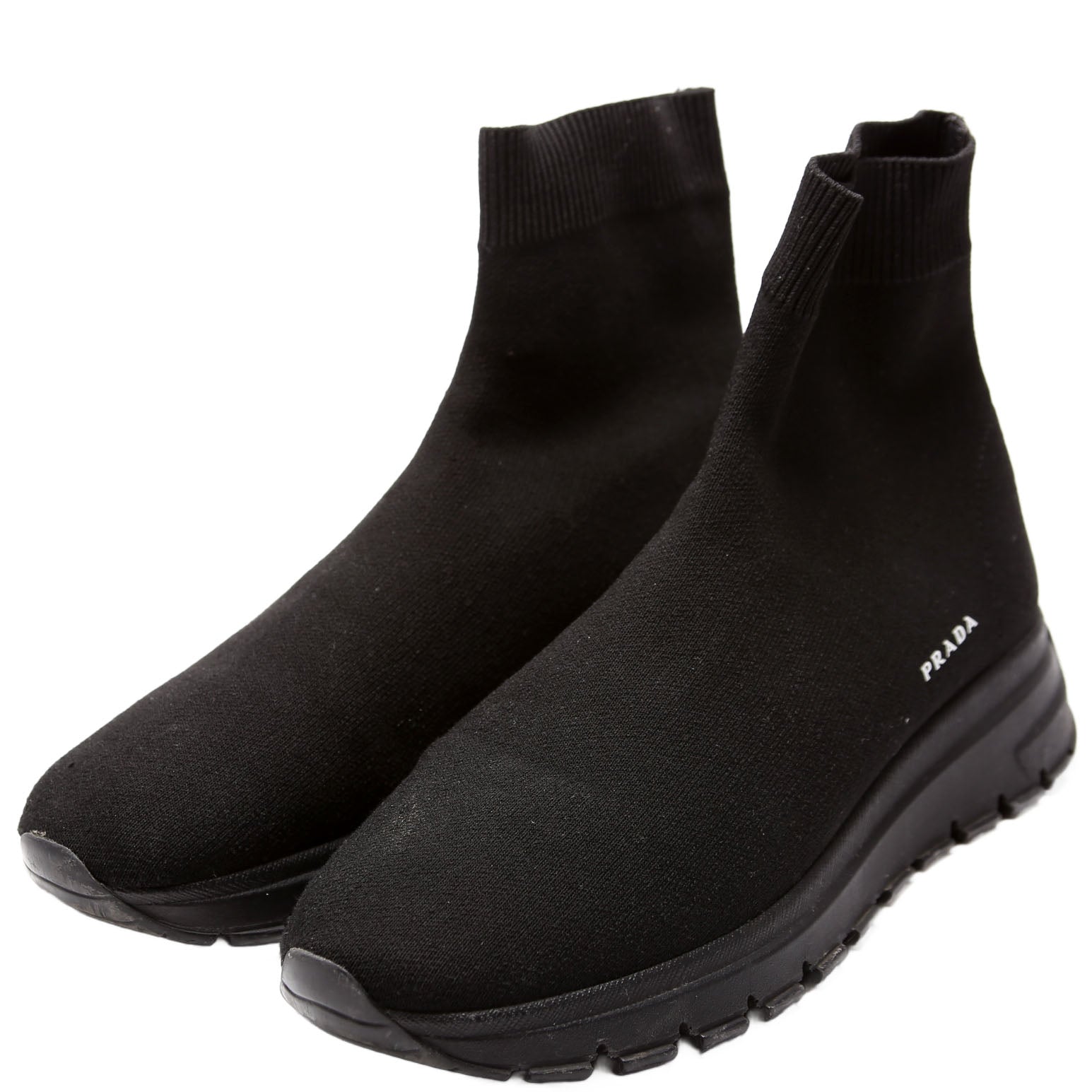 High Top Sock Sneakers Size 38 Black