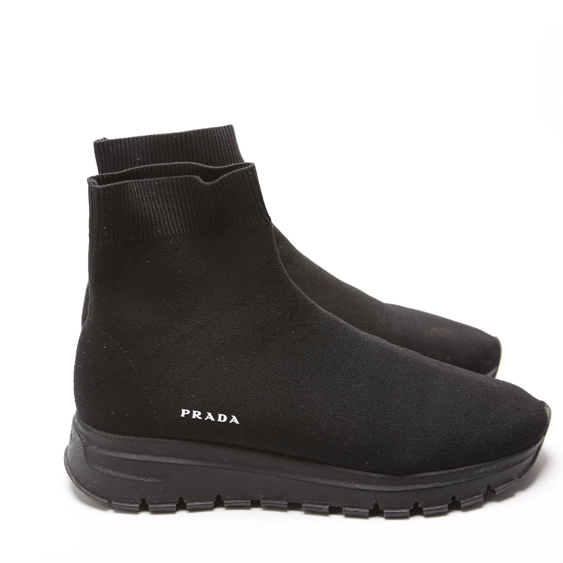 High Top Sock Sneakers Size 38 Black