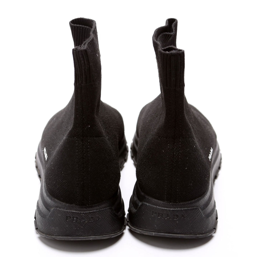 High Top Sock Sneakers Size 38 Black
