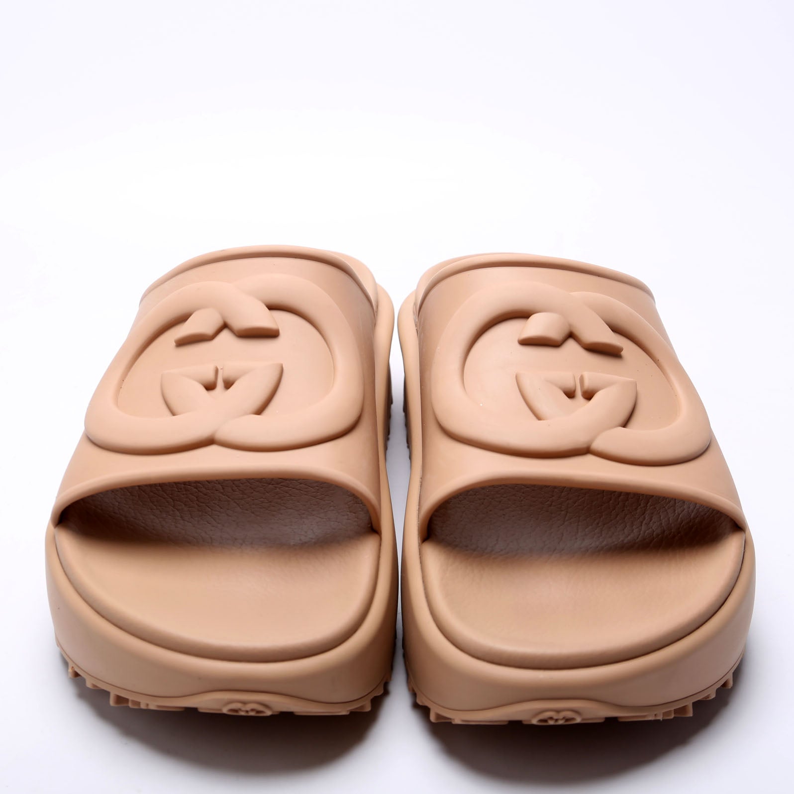 Interlocking G Rubber Platform Slides Mens Size 7