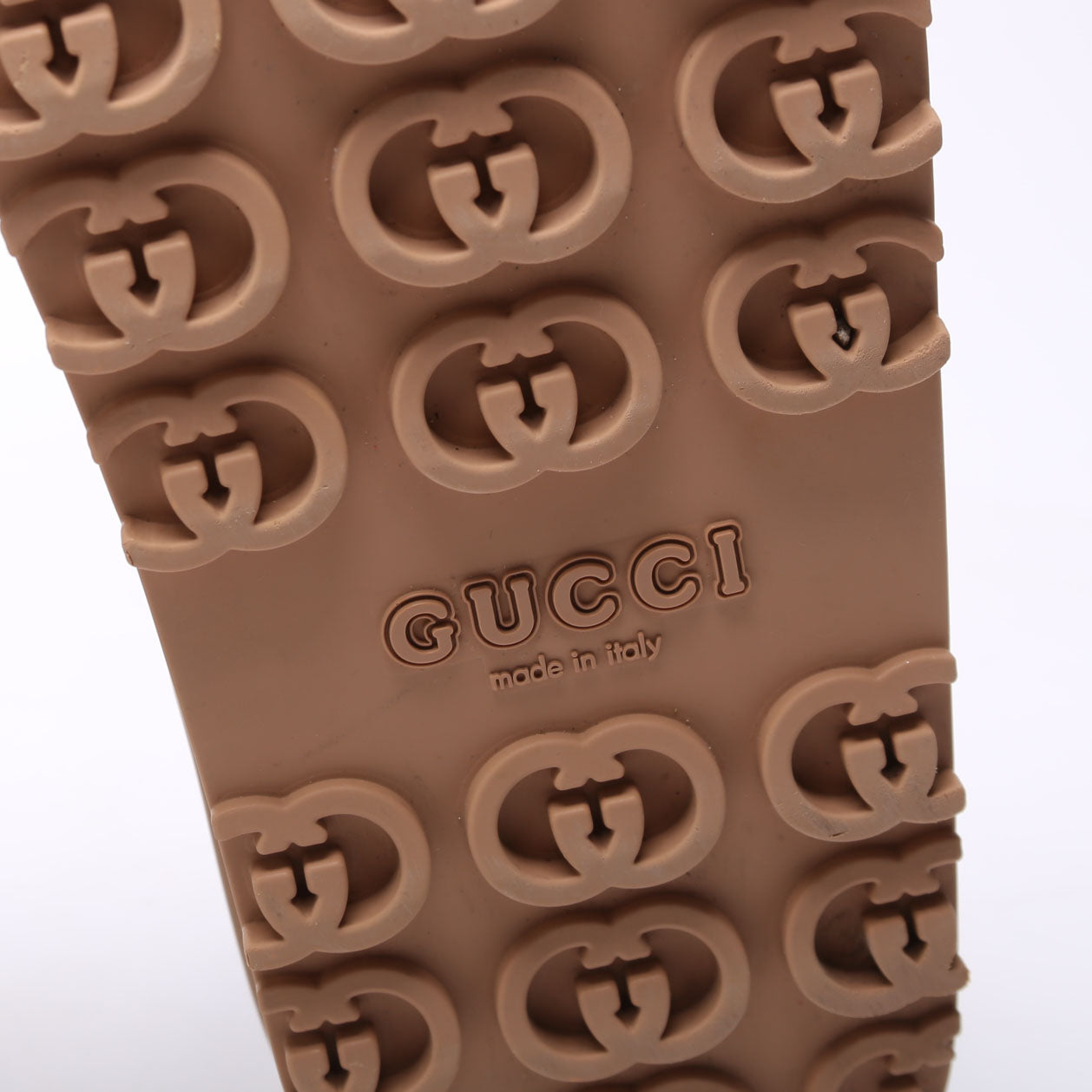 Interlocking G Rubber Platform Slides Mens Size 7
