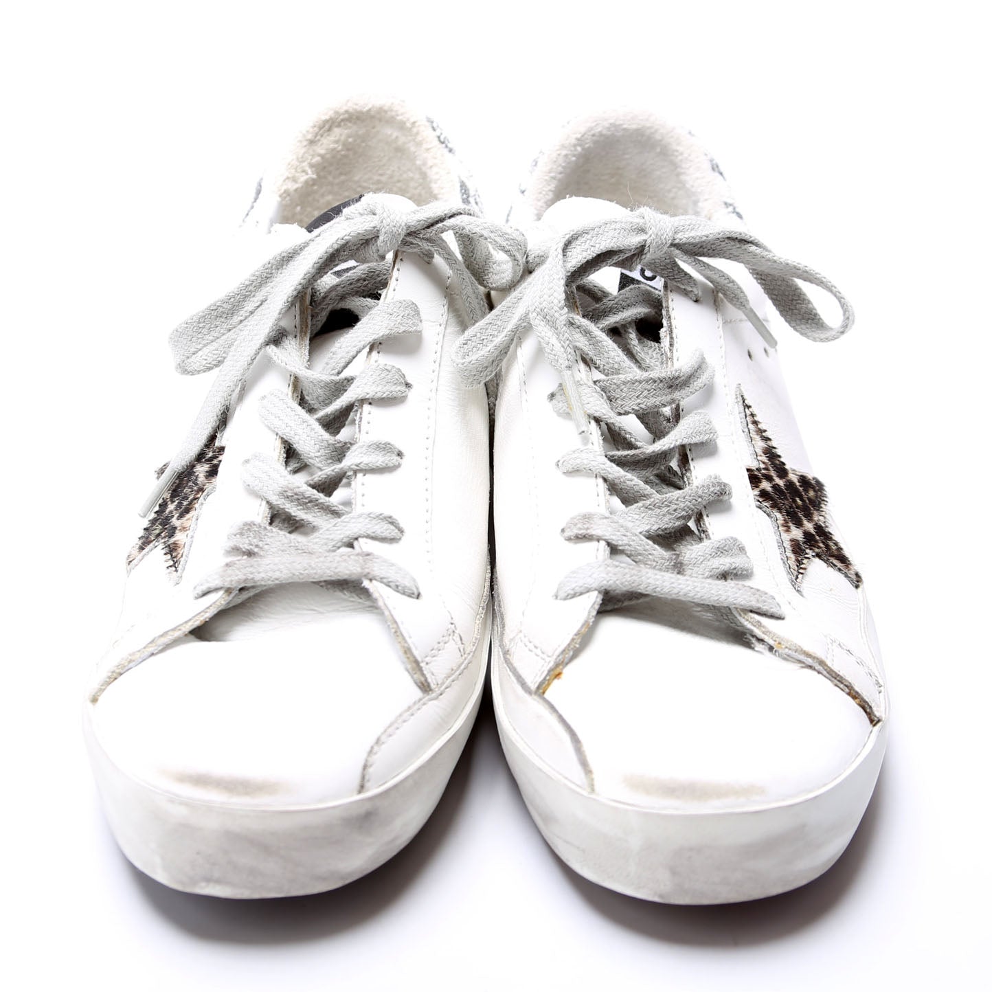 Superstar Sneakers Size 37 White and Animal Print