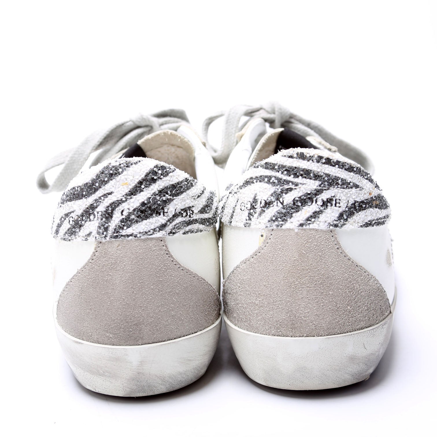 Superstar Sneakers Size 37 White and Animal Print