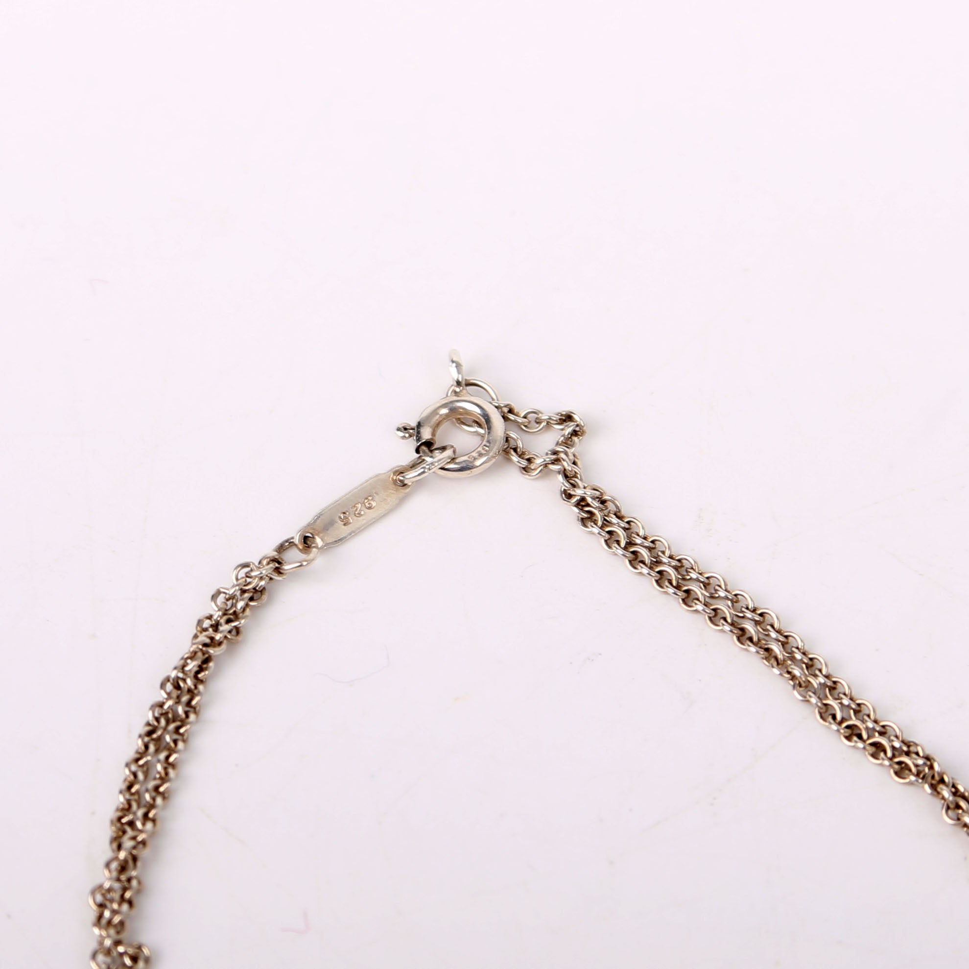 Infinity Double Chain 925 Necklace Silver