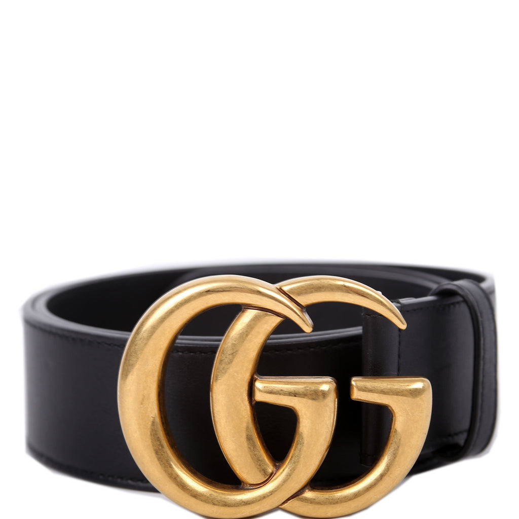 4000593 Marmont GG Leather Belt Size 80/32 Black