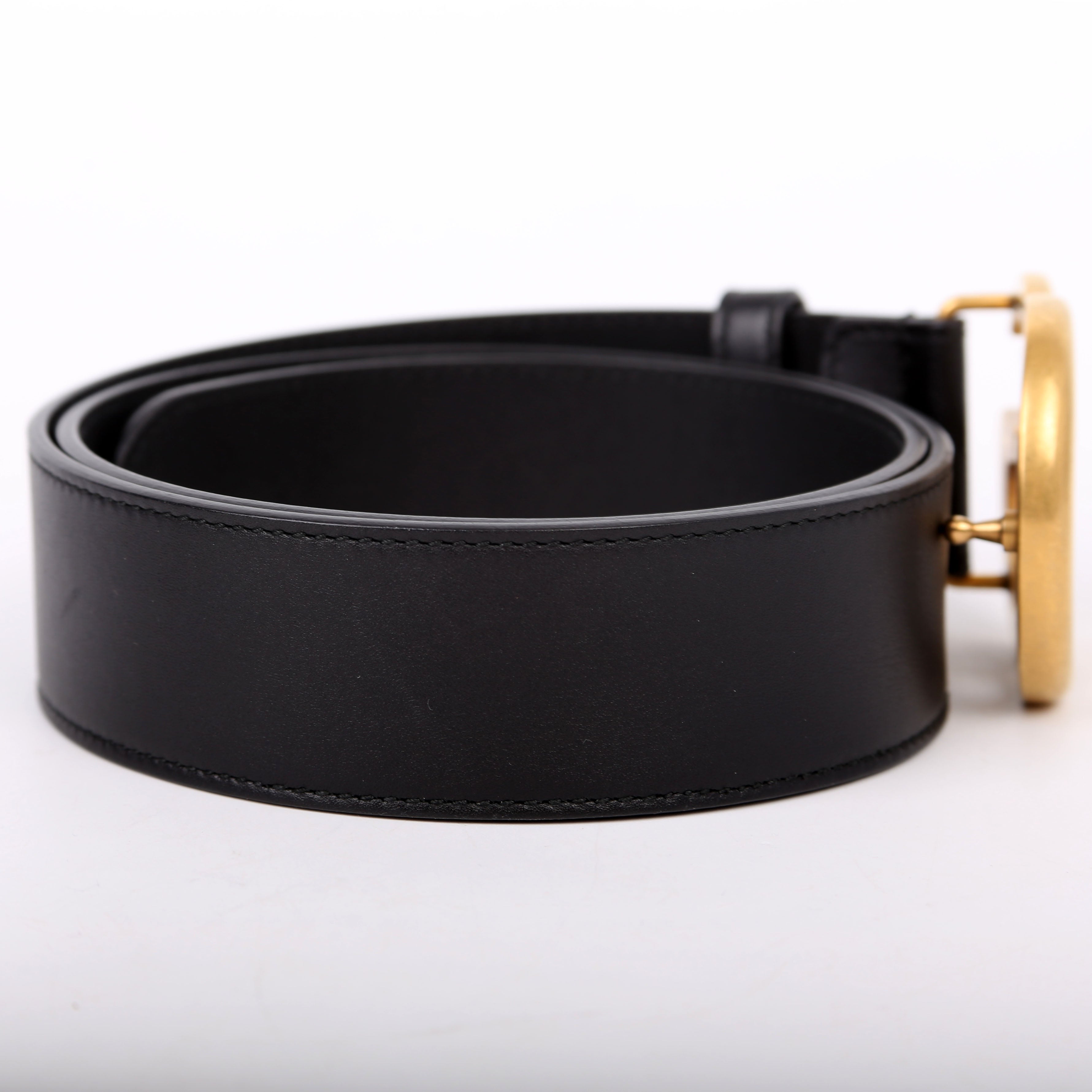 4000593 Marmont GG Leather Belt Size 80/32 Black