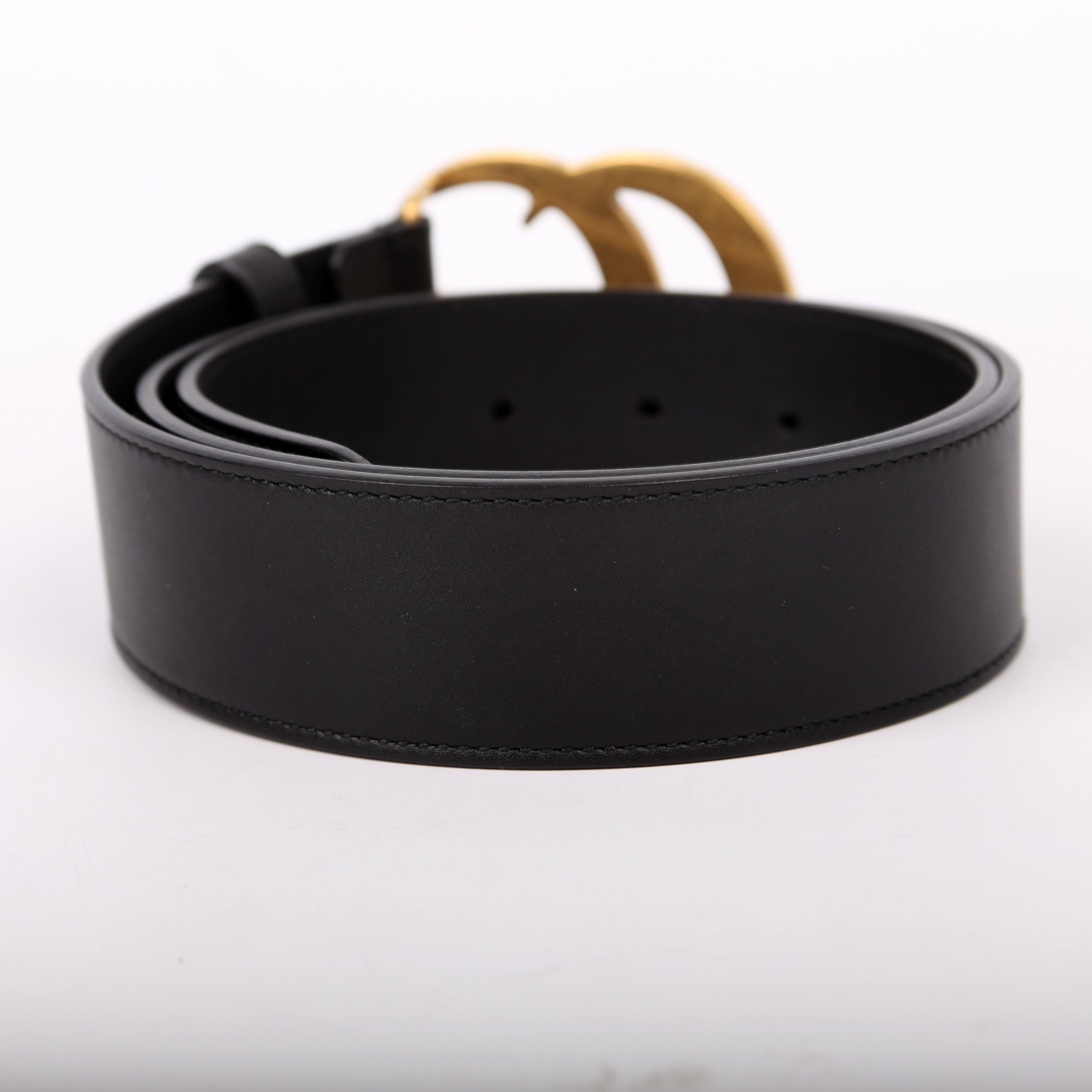 4000593 Marmont GG Leather Belt Size 80/32 Black