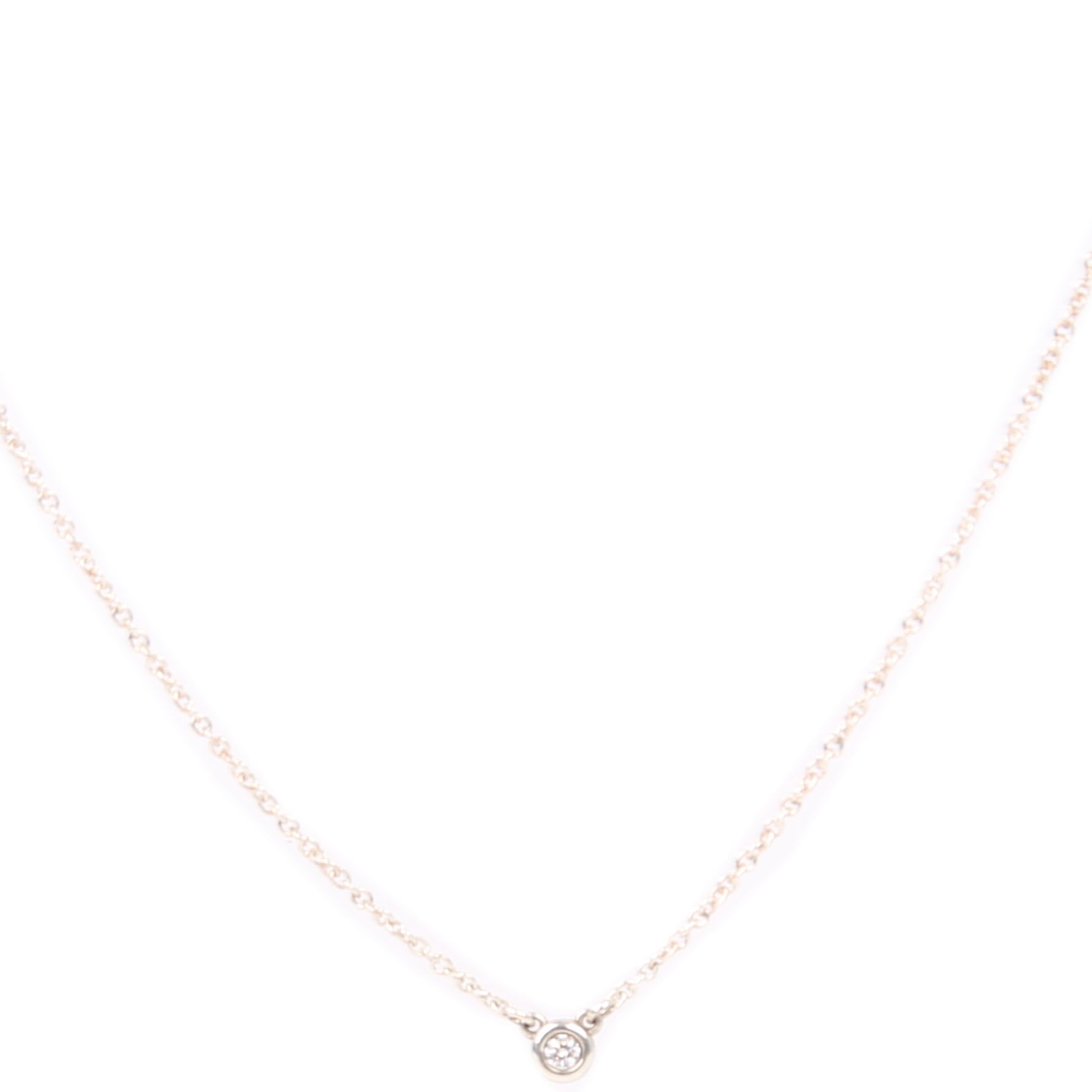 Elsa Peretti Diamonds By The Yard Pendant 925 Necklace Silver