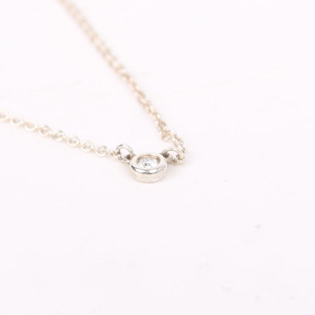 Elsa Peretti Diamonds By The Yard Pendant 925 Necklace Silver