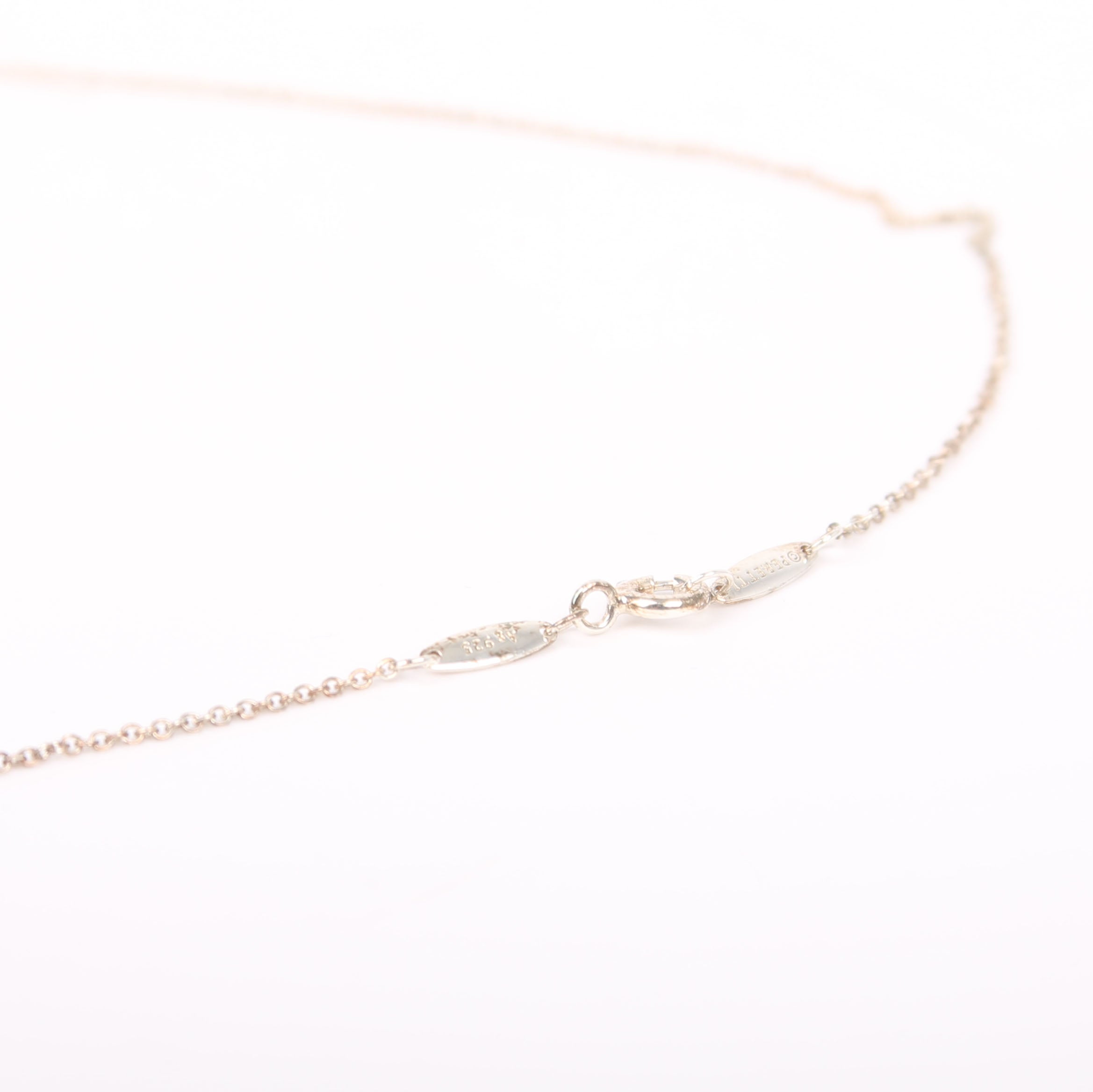 Elsa Peretti Diamonds By The Yard Pendant 925 Necklace Silver