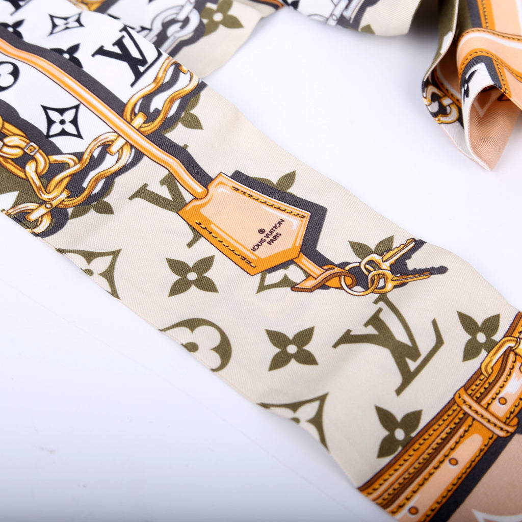 Confidential Bandeau Silk Scarf Green