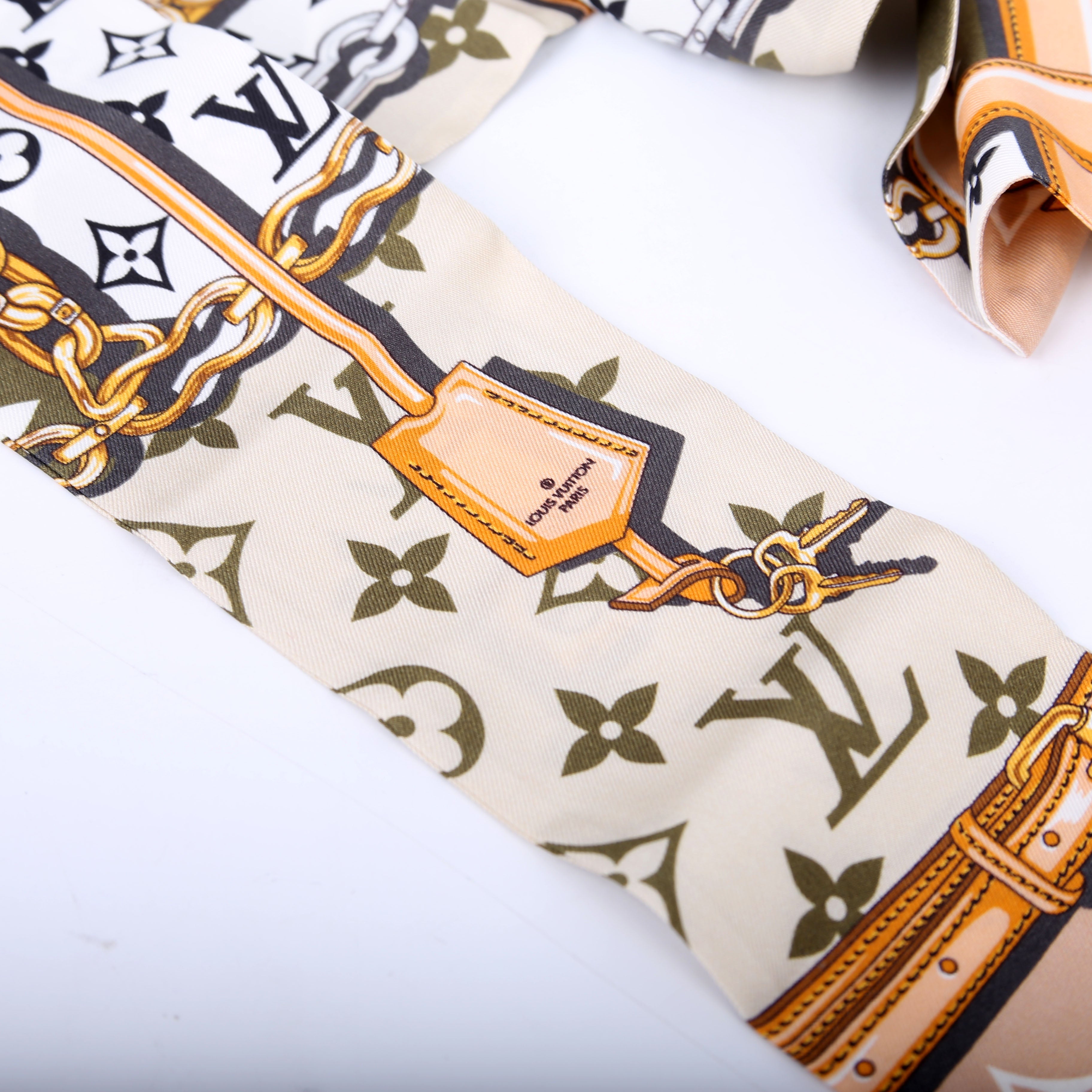 Confidential Bandeau Silk Scarf Green