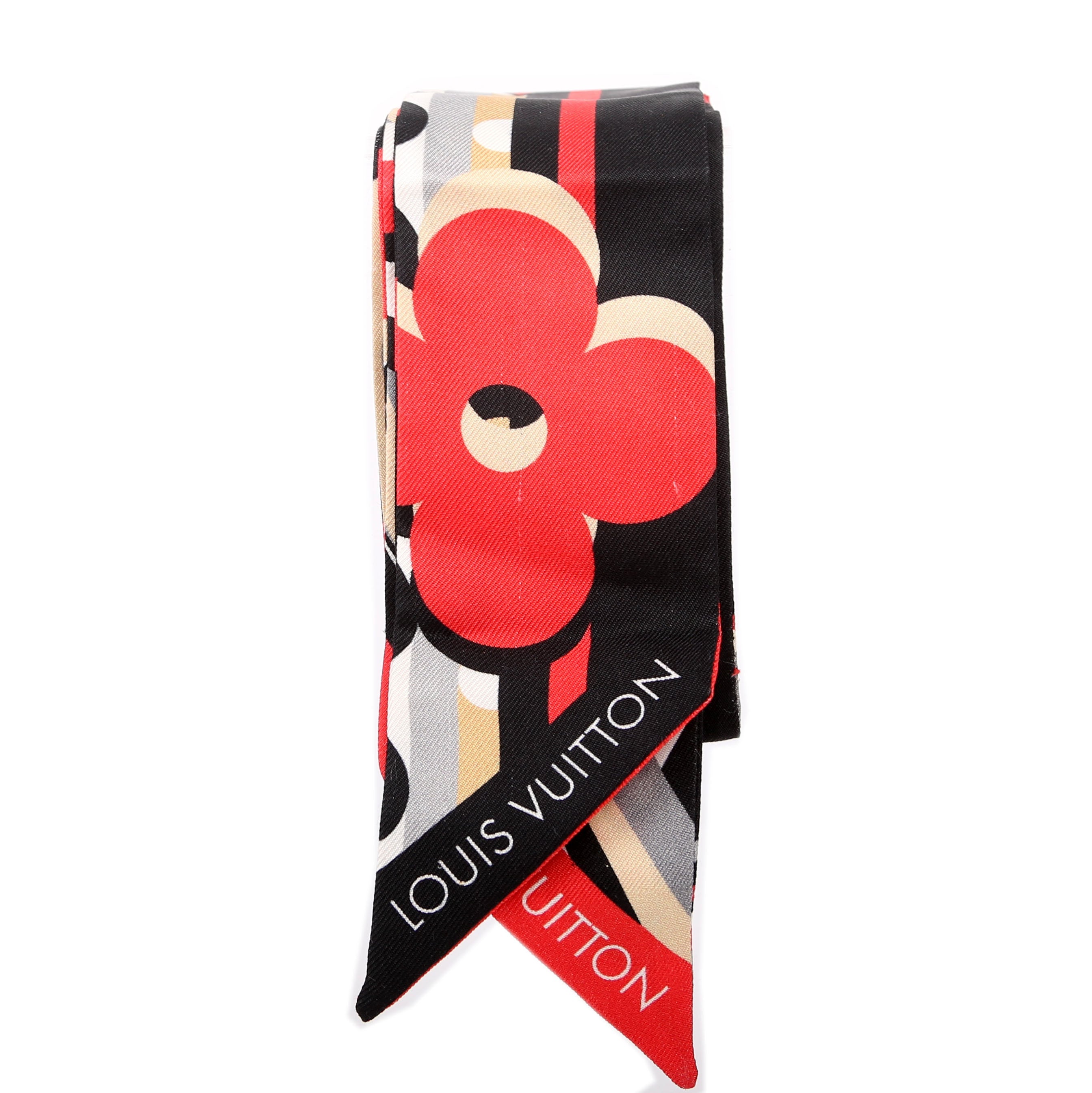 Pop Monogram BB Bandeau Scarf Black/Red