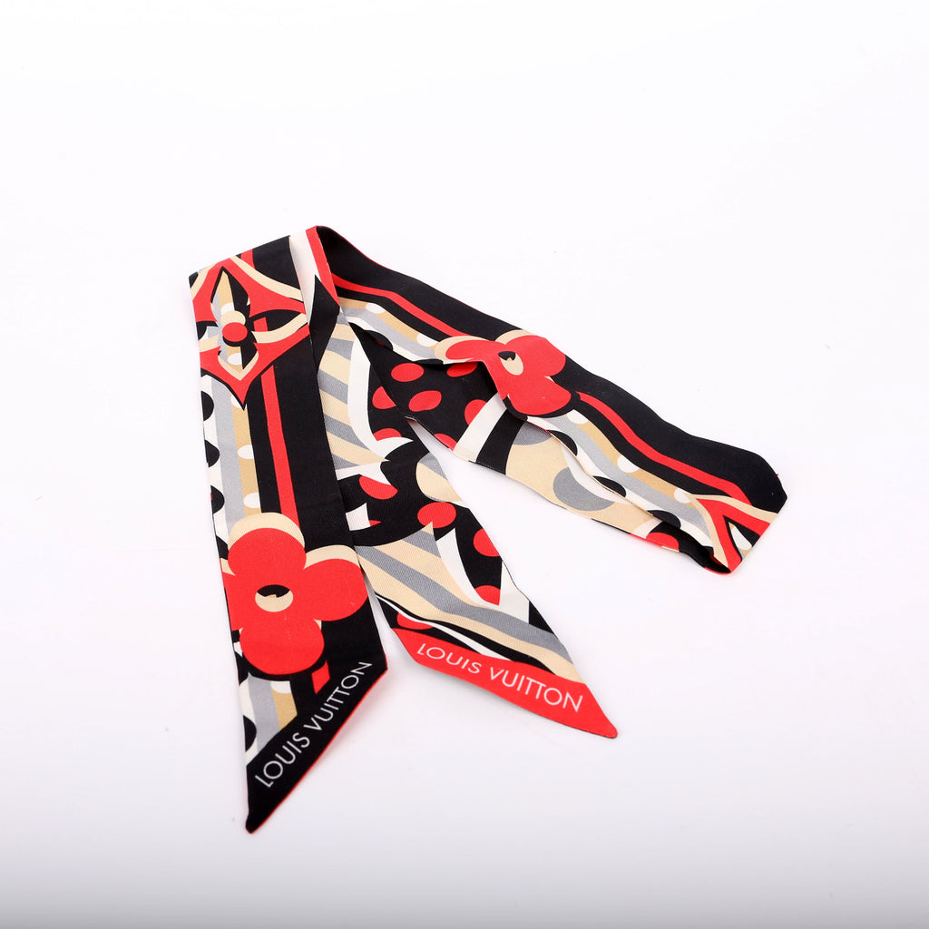 Pop Monogram BB Bandeau Scarf Black/Red