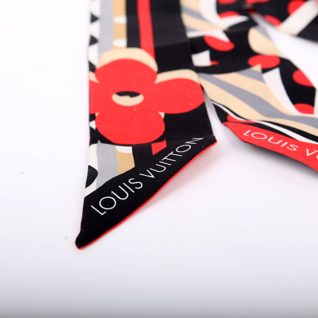 Pop Monogram BB Bandeau Scarf Black/Red