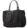 203626 GG Canvas Studded Pelham Tote Large Black
