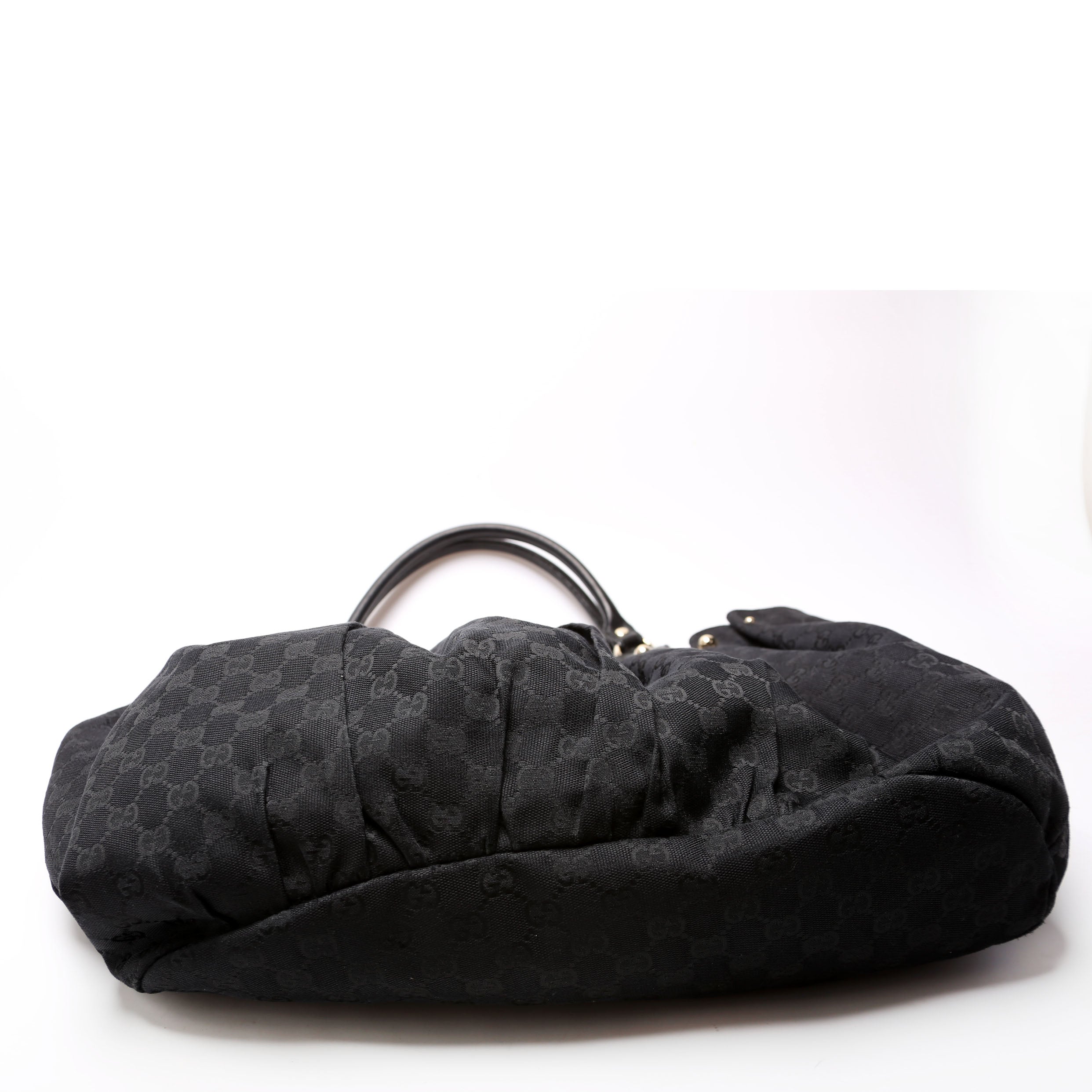 203626 GG Canvas Studded Pelham Tote Large Black