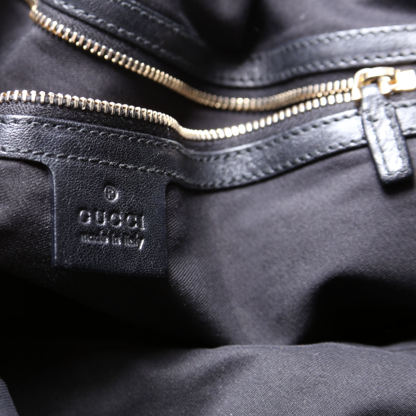 203626 GG Canvas Studded Pelham Tote Large Black