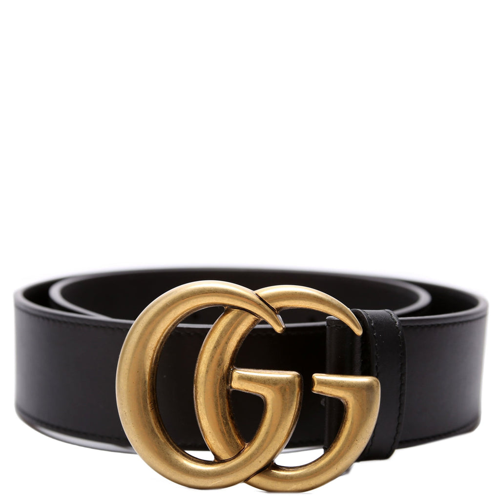 400593 Marmont GG Leather Belt Size 75/30 Black
