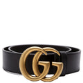 400593 Marmont GG Leather Belt Size 75/30 Black