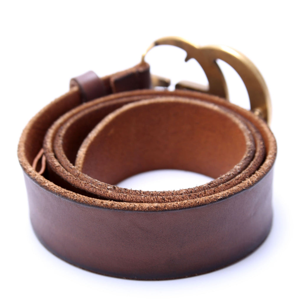 409416 Marmont Leather Belt 80/32 Brown