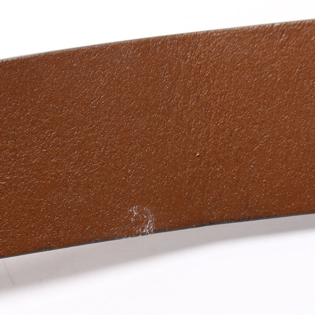 546389 Interlocking GG Leather Belt Size 110/44 Brown