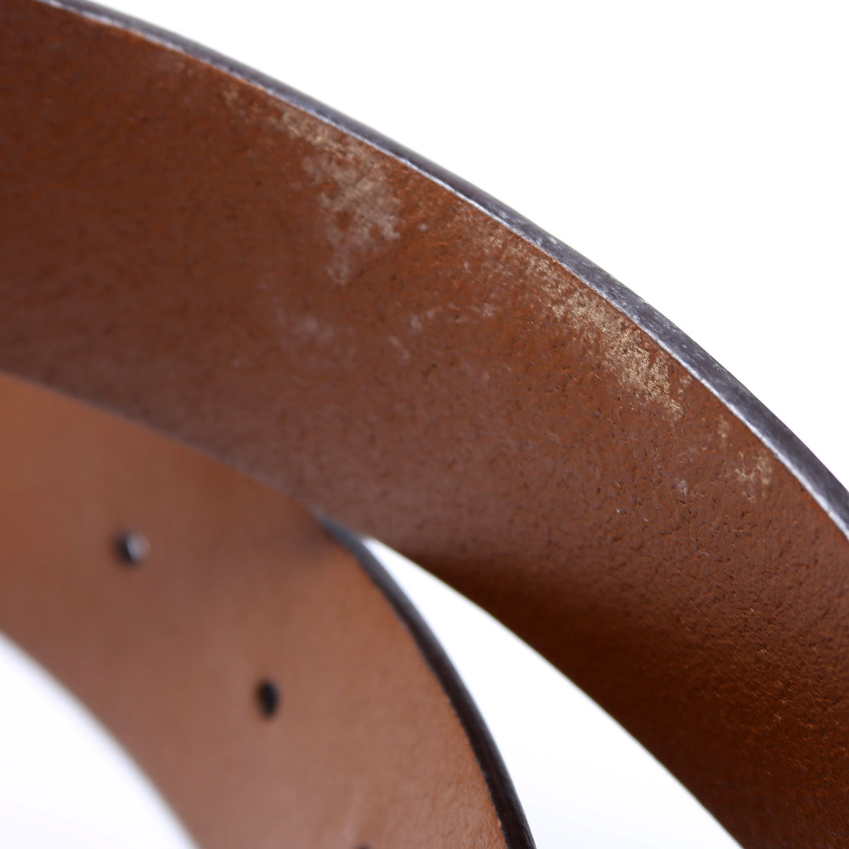 546389 Interlocking GG Leather Belt Size 110/44 Brown