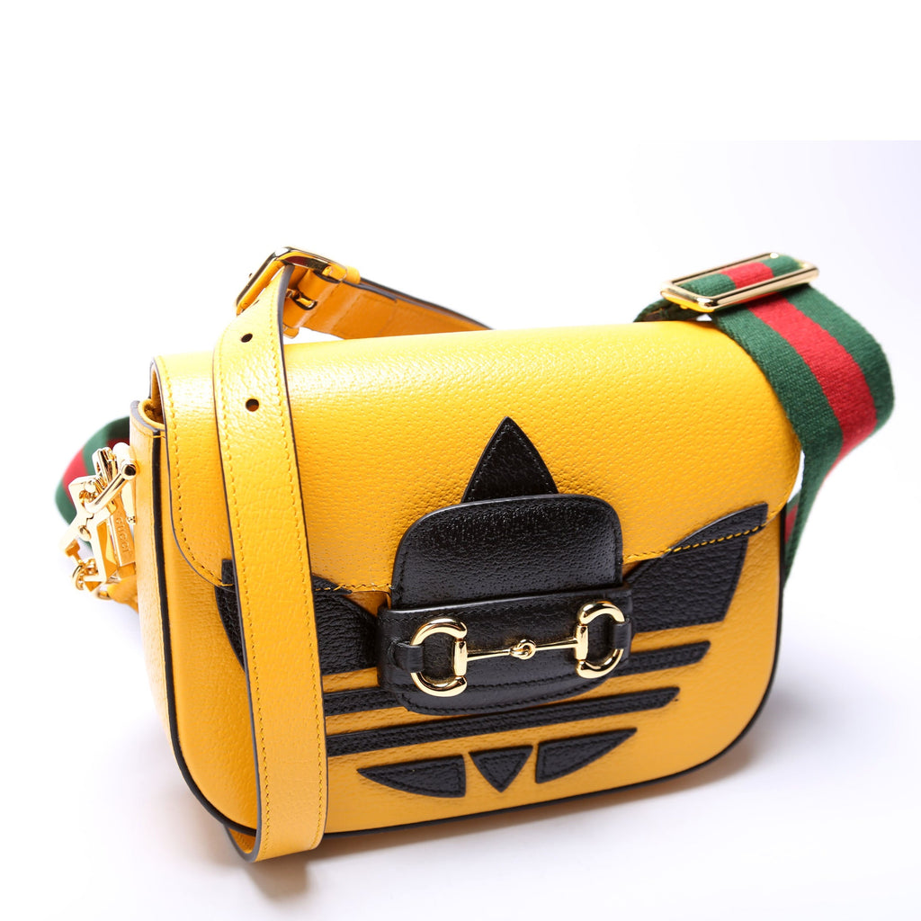 Gucci 658574 Gucci Adidas 1955 Horsebit Mini Bag Yellow