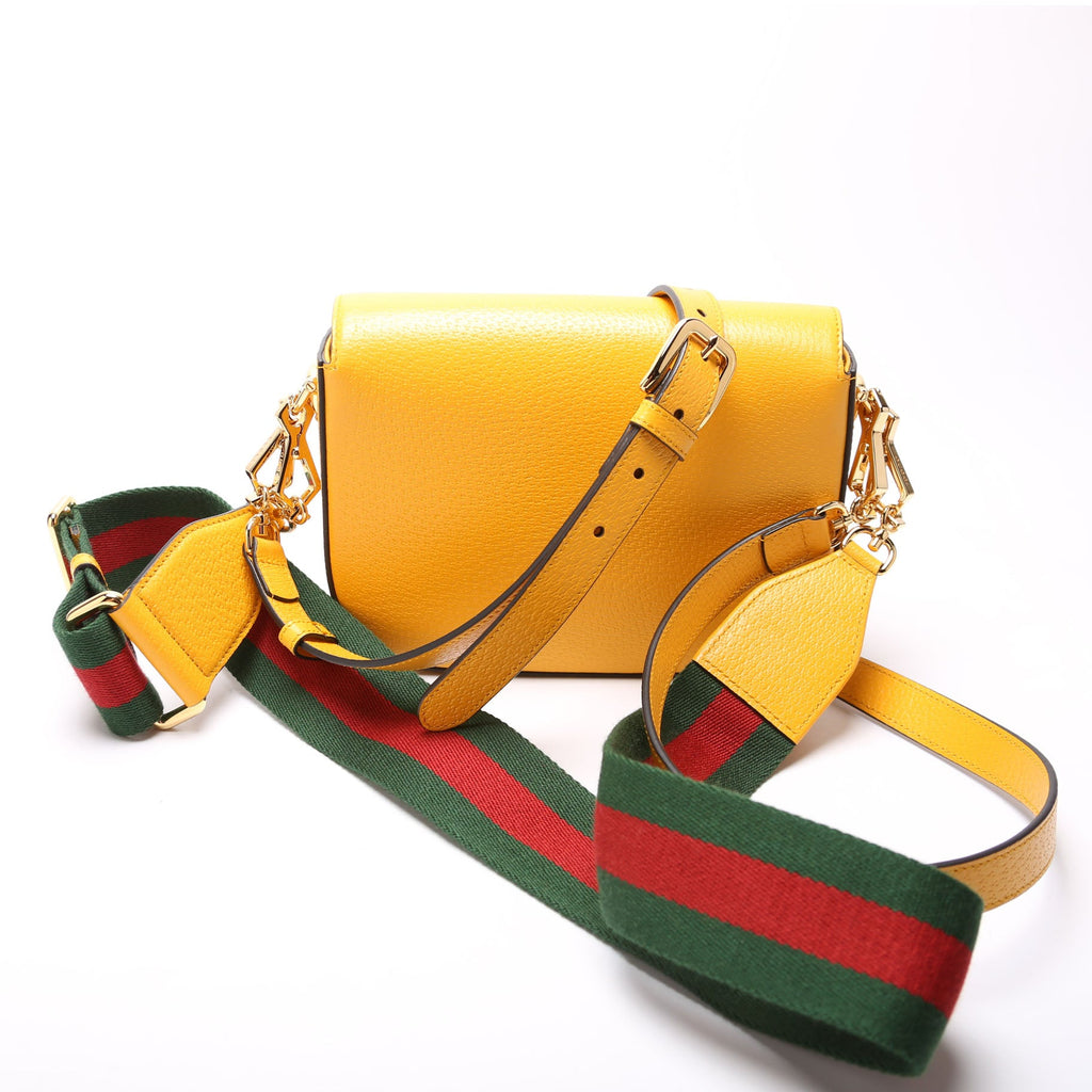 Gucci 658574 Gucci Adidas 1955 Horsebit Mini Bag Yellow